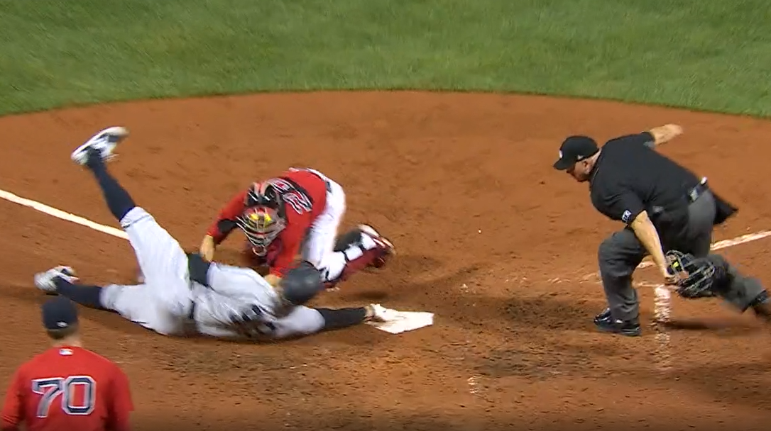 Yankees' Rougned Odor called out on horrendous strike call in ninth inning  against Red Sox